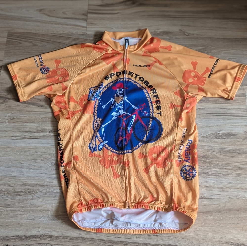 VOLER Unisex Cycling Jersey Orange Spketoberfest Sz M-lg